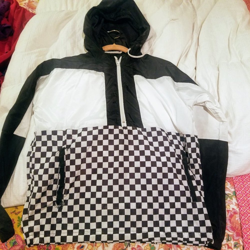 Pullover Hooded Windbreaker Jacket